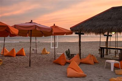 Strand bei Sonnenuntergang